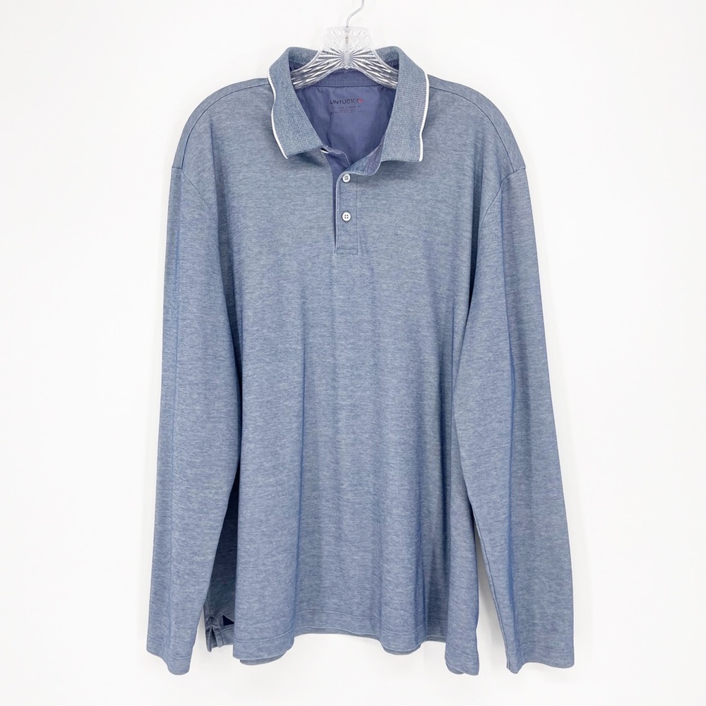 Untuckit Long Sleeve Polo Shirt Size XXL